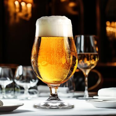 Набір пивних келихів Stölzle Lausitz Berlin 6 шт, 390 мл - для Pilsner та іншого пива, кришталь, Німеччина