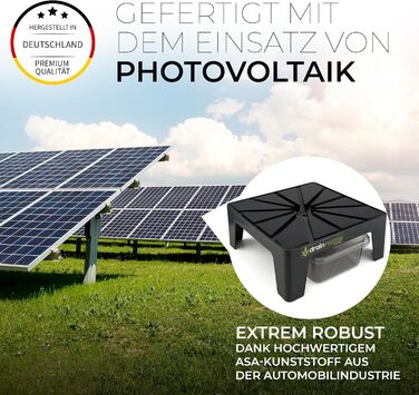 Піддон для квіткових горщиків DrainMaster 24x24 см, 3 шт, квадратний, з дренажем, для кімнатних і вуличних рослин, аксесуар для гроутенту, виготовлено в Німеччині