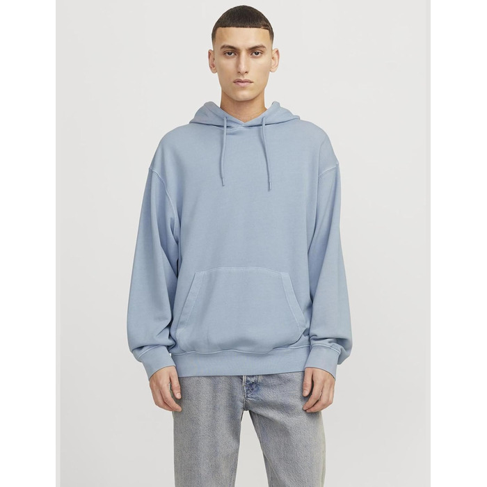 Чоловічий світшот Jack & Jones, однотонний, XL, блакитний chambray