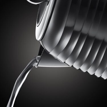 Електричний чайник Russell Hobbs Inspire 1.7л, 2400W, чорний з високоякісною глянцевою поверхнею, фільтр від накипу, індикатор рівня води, знімний кришка