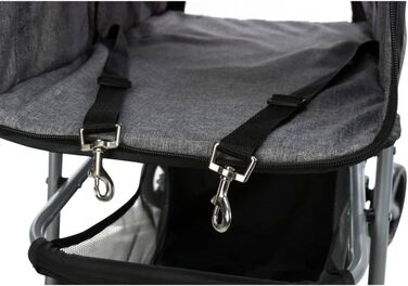 Крісло-мішок Buggy сірого кольору, 47x100x80 см, 4.9 кг