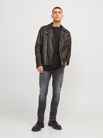Джинси чоловічі JACK & JONES Glenn Original Slim Fit, чорний денім (36W/36L)