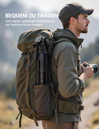 Штатив для камери Lamicall: стабільний трипод з регулюванням висоти до 170 см, вантажопідйомністю 8 кг та підставка для телефону