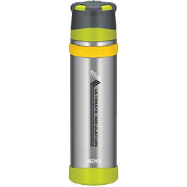 Термос Mattschwarze Ultimate Flask (900 мл), чорний матовий, з нержавіючої сталі, для гарячих та холодних напоїв, з герметичним кришкою, (Gun Metal)