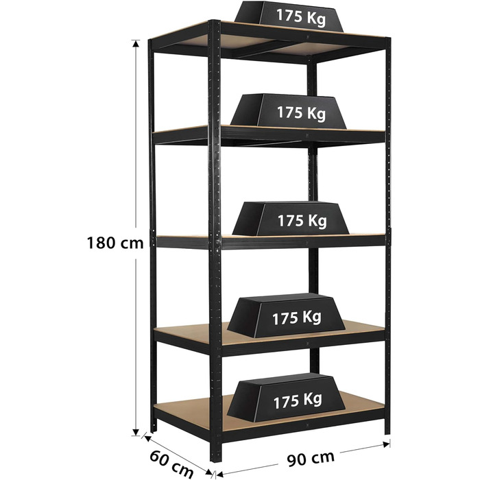 Ribelli Heavy-Duty Shelving Unit