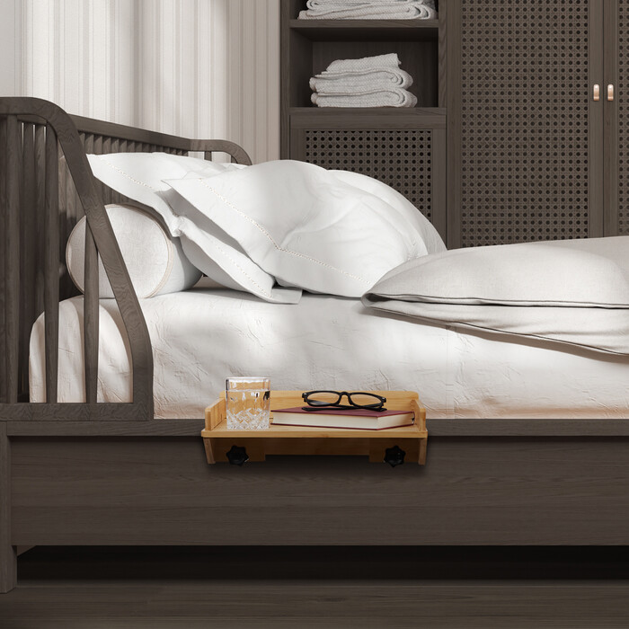 Bamboo Bedside Table with Clamp