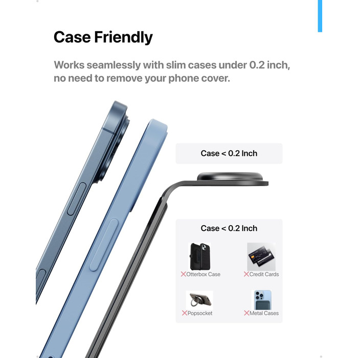 Бездротова зарядка Induktive з підтримкою MagSafe для iPhone 16 Pro/16/16 Pro Max/15 Pro/15/15 Pro Max, Apple Watch 10/Ultra 2/SE/9/8/7/6/5/4/3/2 та AirPods 4/3/2/Pro (сіра)