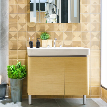 Relaxdays 4-Piece Bathroom Set Stainless Steel