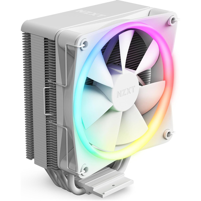 Охолоджувач повітряної циркуляції NZXT T120 RGB - білий, 120 мм, для Intel/AMD, 4 теплові трубки