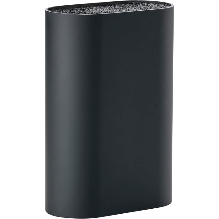 Zone Denmark Singles Knife Block without Knife, Knife Block, Knife Holder, Knife Stand, Storage for all Knives, 17 x 9 cm, Height 24 cm, Black