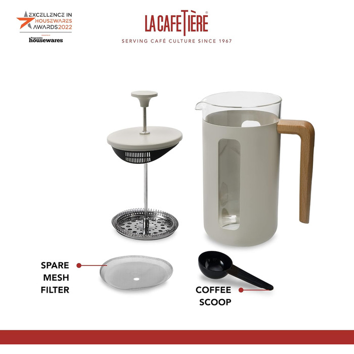 Френч-прес La Cafetière Pisa із нержавіючої сталі, на 3 чашки, зелений, у подарунковій коробці