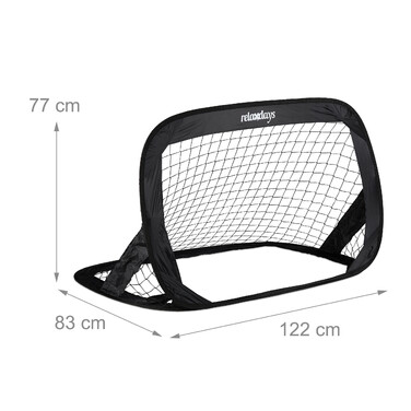 Relaxdays Pop-Up Soccer Goals, 2-Piece Set