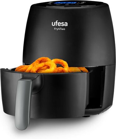 Фритюрниця Ufesa Twist з гарячим повітрям, 2л, 6 програм, 1200W, таймер, 80-200°C, без BPA, антипригарне покриття, Cool-Touch, білий, ексклюзив Amazon