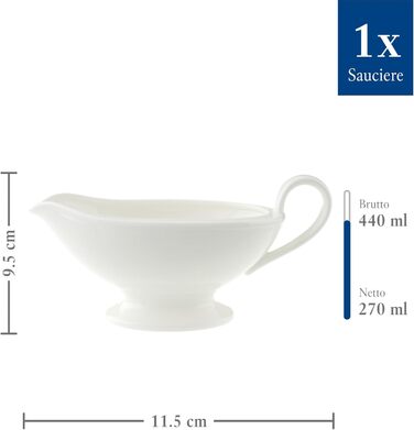 Villeroy & Boch – Royal Sauciere Lid with Handle White, Dishwasher Safe, Sauce Pot, Saucepan for Sauces and Dips, Tableware, Premium Bone China