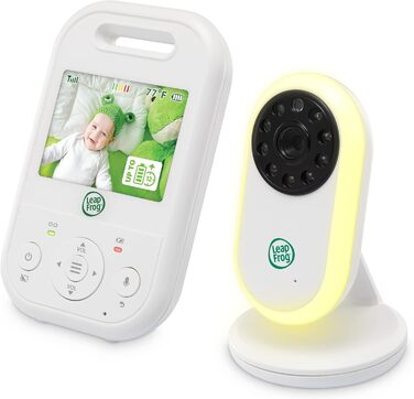 Відеоняня LeapFrog LF2513 без Wi-Fi з IPS LCD екраном 2.8 дюйма, поворотна, з нічним баченням, датчиком температури, радіусом дії 300 метрів, 12 годин роботи від акумулятора