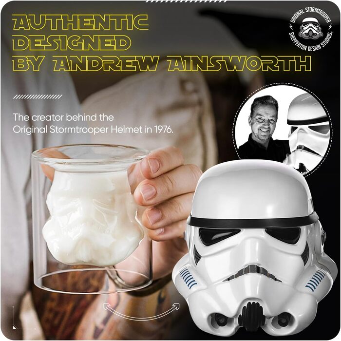Кружка пивна Stormtrooper (Зоряні війни) 600 мл, прозора, оригінальний подарунок для фанатів