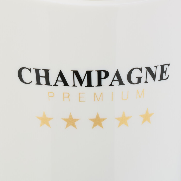 Relaxdays 2-Bottle Champagne Cooler in White