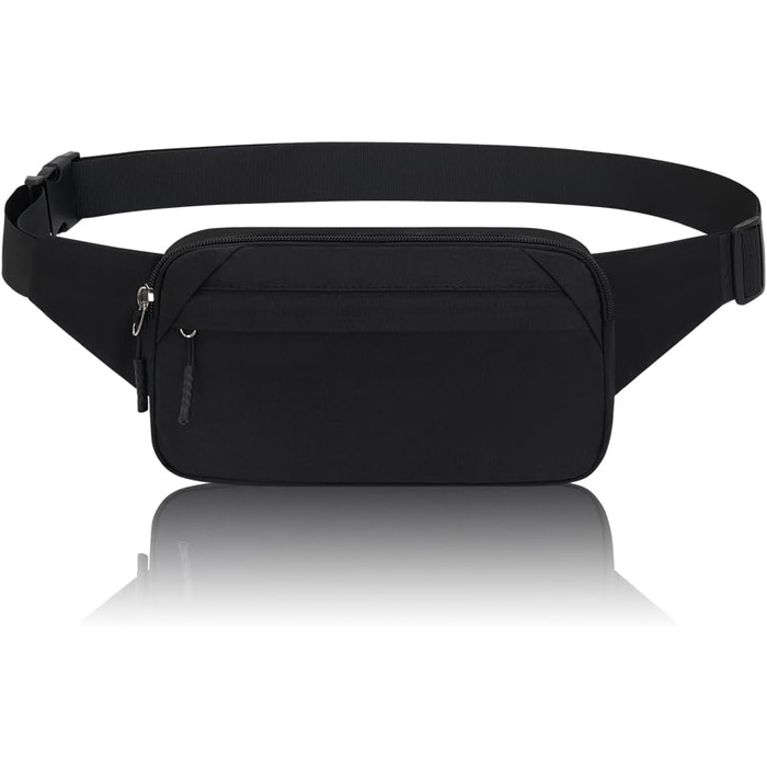 Чоловіча/жіноча поясна сумка Bauchtasche (Чорна) для спорту, подорожей та активного відпочинку