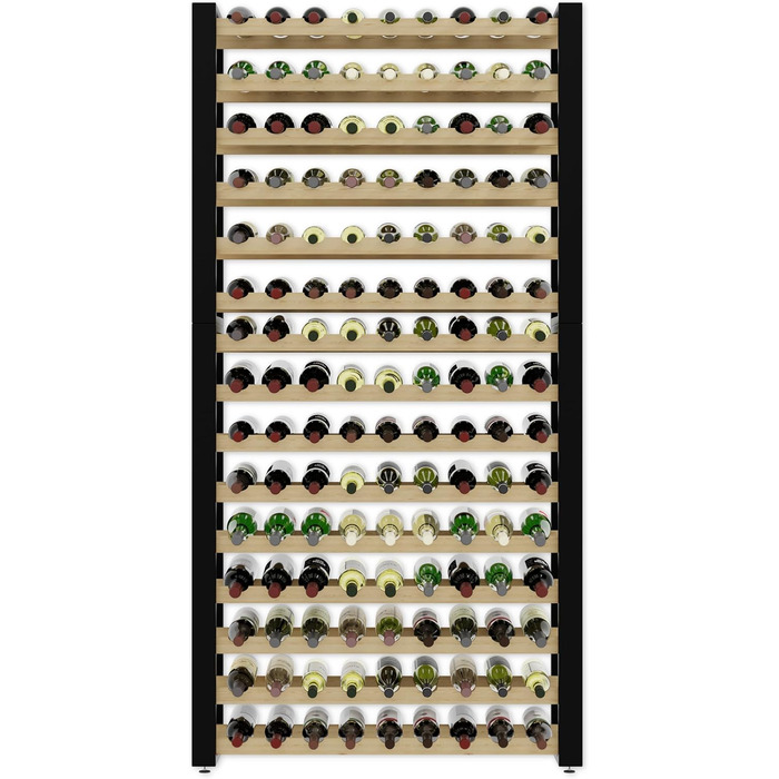 Lenmar Serie RW Wooden Wine Rack for Bottles, LOFT, Bottles, Wine, Bottle Rack, Cellar Rack, Shelves, Bottle Holder, Wine Stand … (LOFT 135, 204 x 104 x 27, 135 Bottles)