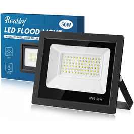 Світлодіодний прожектор для вулиці 10000Лм, 50Вт, 144LED, IP65, 6500K, водонепроникний ліхтар для саду, гаража, подвір'я