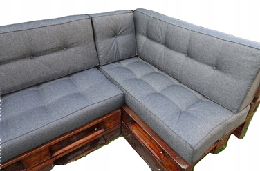 Подушка 120 x 60 x 15 см, сіра
