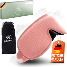 Сонна маска для жінок – дихаюча маска для сну – зручна та м'яка – блокує світло – для подорожей – 3D-поглиблення для очей – з memory foam (рожева)