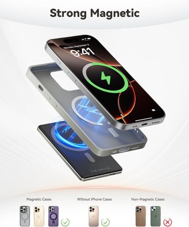 Powerbank Kuulaa Magsafe 5000mAh PD 20W: Тонкий магнітний павербанк для iPhone 15/14/13/12, Titanium