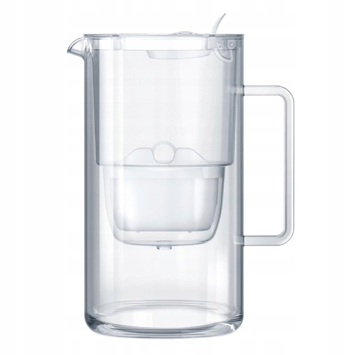 Скляний фільтр-кувшин Aquaphor Glass білий + 10 фільтрів Maxfor (4Mg+6)
