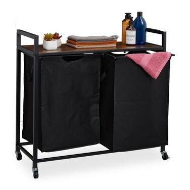 Relaxdays Laundry Basket Rack