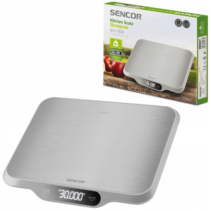 Кухонний ваги Sencor SKS 7300, сріблястий/сірий, до 30 кг