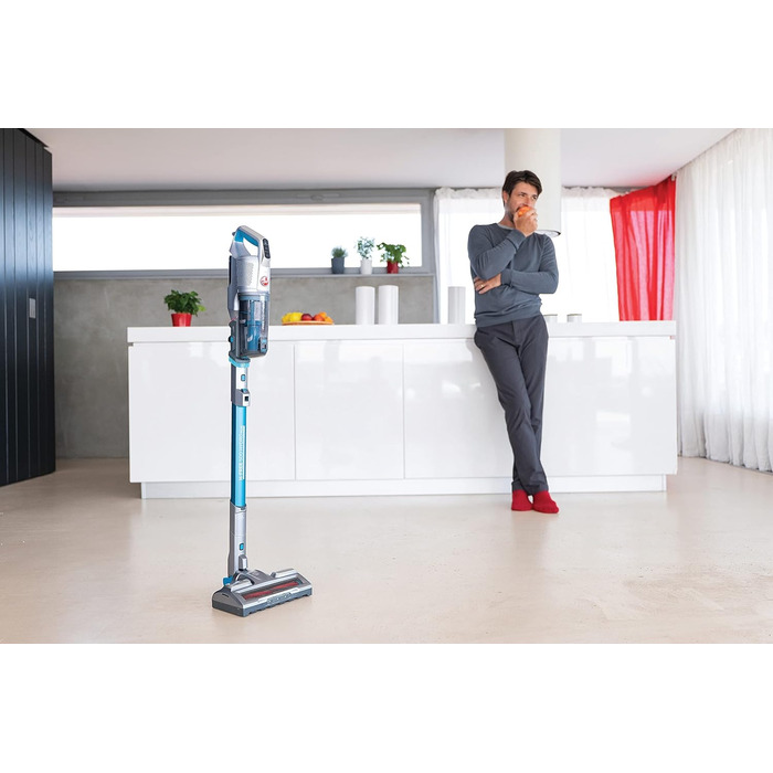 Бездротовий пилосос Hoover H-Free 500 Hydro Plus з функцією миття підлоги та світлом – 3-в-1: пилосос, мийка, ручний пристрій. 30 хв роботи, насадки для підлоги, кутів та меблів. 2 акумулятори.