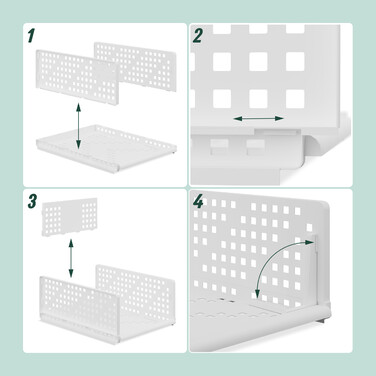 Relaxdays 3-Piece Closet Organizer Set