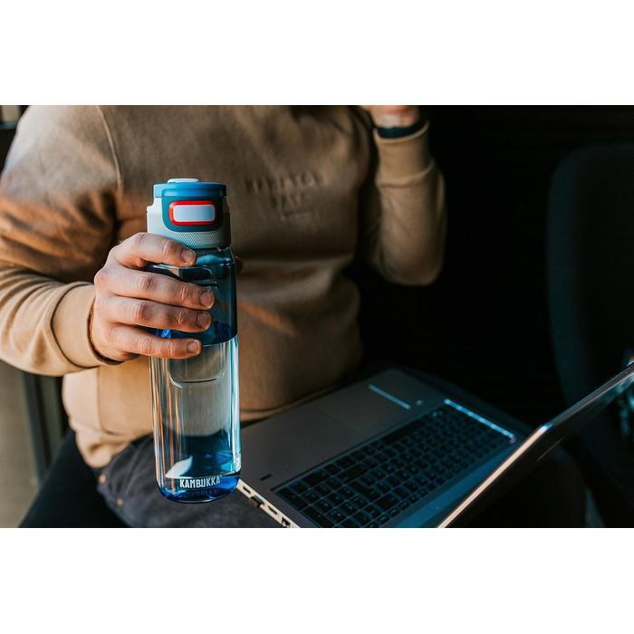 Kambukka Water Bottle - ELTON Model - 500/750/1000 ML - Water Bottle - dirt and odor resistant - shockproof - dishwasher safe - easy to clean - milliliter markings