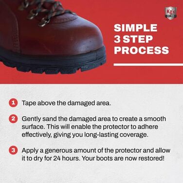Kg's Boot Guard Brush on Toe Protection - Black