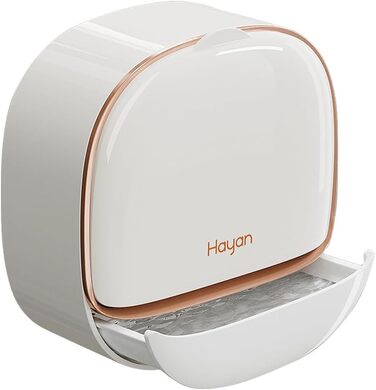 Настінний диспенсер для мила з кришкою-відкидним механізмом, піддон для стікання води, водонепроникний мильниця без свердління, самоклеюча мильниця для ванної, кухні, душу, школи, спортзали (білий)