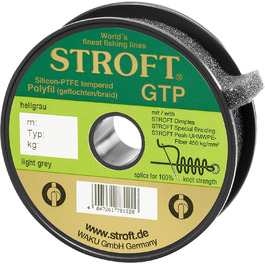 Плетена рибальська ліска Stroft GTP Typ R 150 м світло-сіра