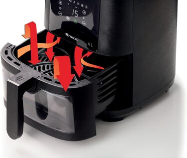 Фритюрниця аерофрі Ariete 4633 4L, 1400 Вт, 9 програм, чорна