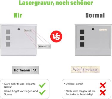 Поштовий ящик Zedelmaier Anthrazit RAL 7016 з газетницею та індивідуальним табличкою з нержавіючої сталі та 3D номером будинку, сучасний, стійкий до погодних умов, подвійне порошкове покриття