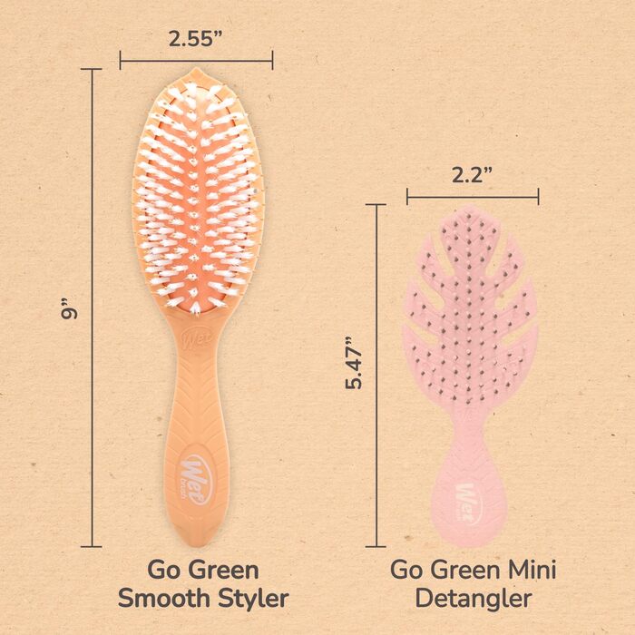 Щітка для волосся Wet Brush Go Green з олією кокосу - унісекс, 1 шт.
