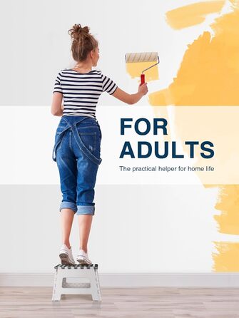 Складний стілець HOUSE DAY 22см, сірий та білий - для дому, кемпінгу, пікніка, дітей