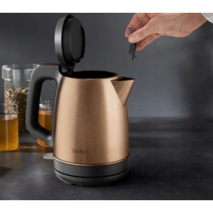 Електричний чайник Tefal KI280G10, 2400 Вт, 1,7 л, жовтий/золотистий