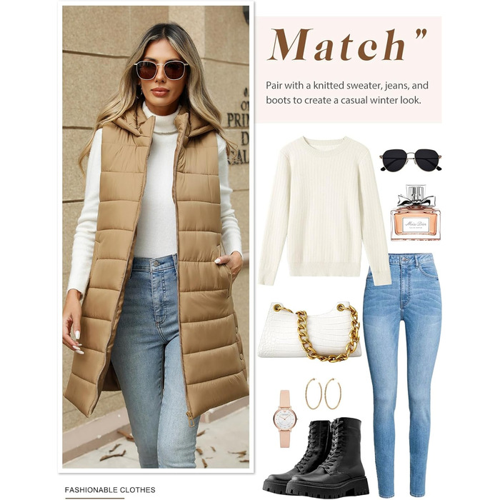 Дамський пуховик Yuongirl, довгий, з капюшоном, теплий, для осені/зими, розмір XXL (Хакі)