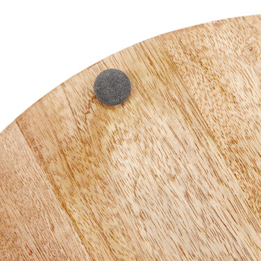 Relaxdays Round Tray made of Mango Wood