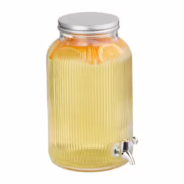 Relaxdays Drink Dispenser, Ribbed Design
