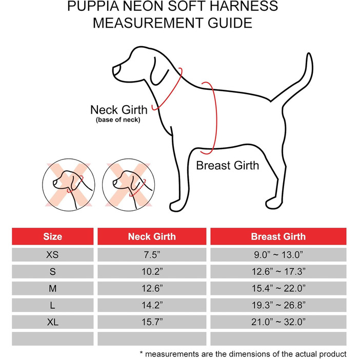 Нашийник для собак Puppia Neon - високоякісний, комфортний, для прогулянок (рожевий, XS)