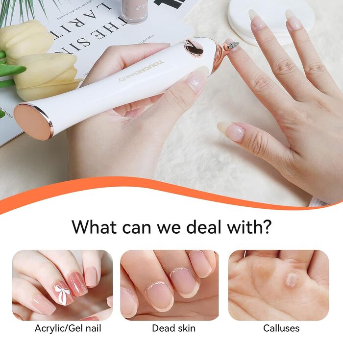 Електричний фрезер для нігтів TOUCHBeauty 5-в-1 AG-1335C (Золотий) з LED/UV сушкою та підставкою