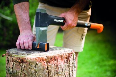 Точилка для ножів Fiskars Xsharp: керамічний точильний елемент, корпус з скловолокна, чорний/помаранчевий