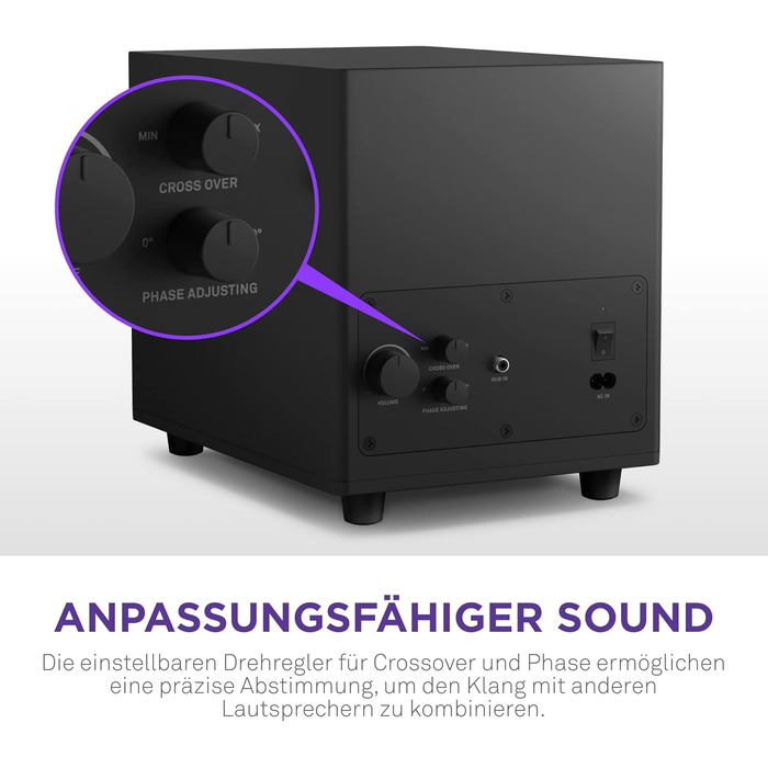 NZXT Relay – Комп'ютерні колонки для ігор, 80 Вт, Full-Range звук, чорний