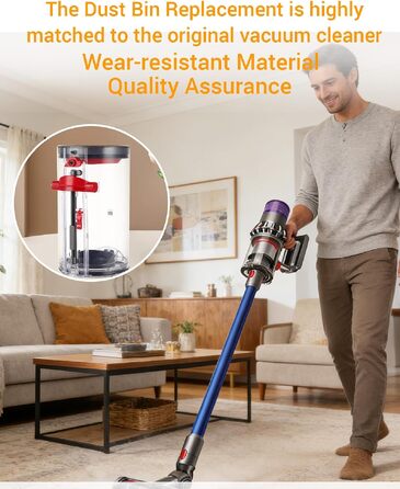 Контейнер для пилу та фільтр для пилотяга Dyson V11 V15 (SV14, SV15, SV17, SV22, SV28) — запасний пилозбірник та аксесуари