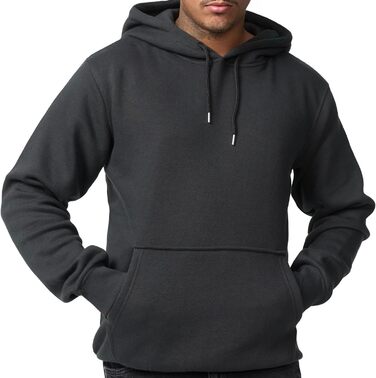 Світшот з капюшоном Smith & Solo чоловічий, на блискавці, Slim Fit, для тренувань, бавовна, розмір L, антрацит